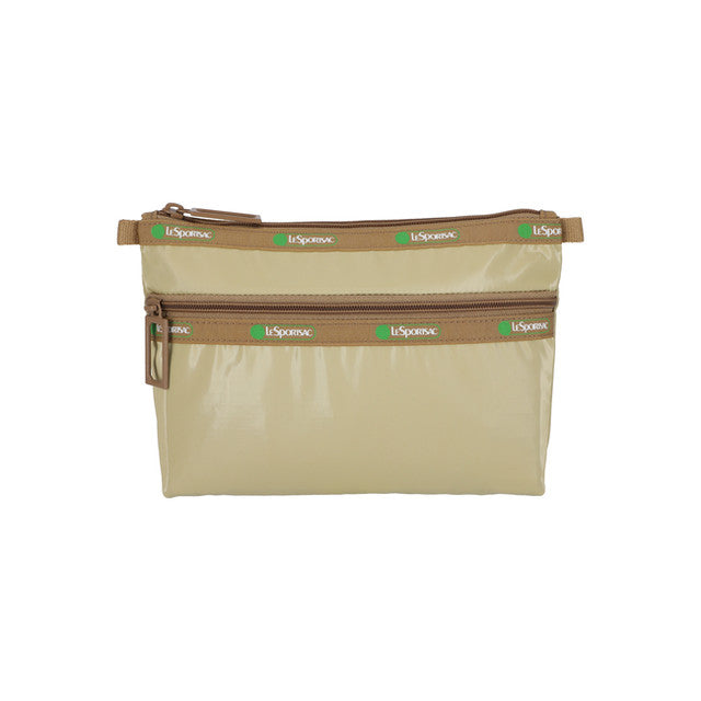 LeSportsac Aksesoris Wanita Cosmetic Clutch In 50Th Khaki Shine