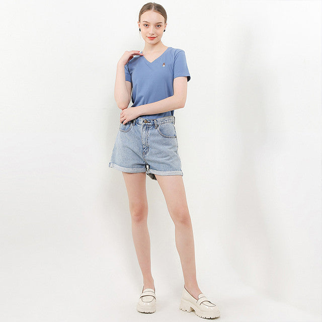 Hush Puppies Pakaian Wanita T Shirt Bsc Vierra V In Blue