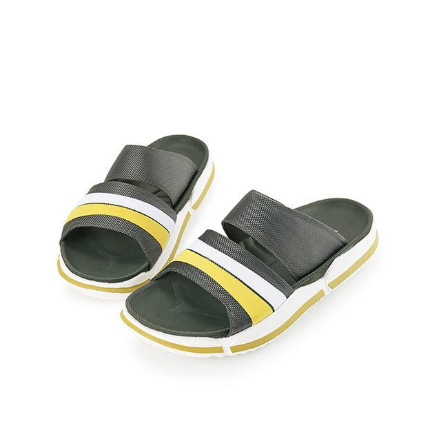 Playboy Sandal Pria Slide Pycard Strapt In Olive 41