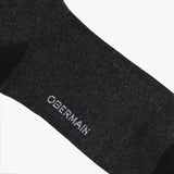 A-Ob Half Sock In Black/Dk Gray/Gray