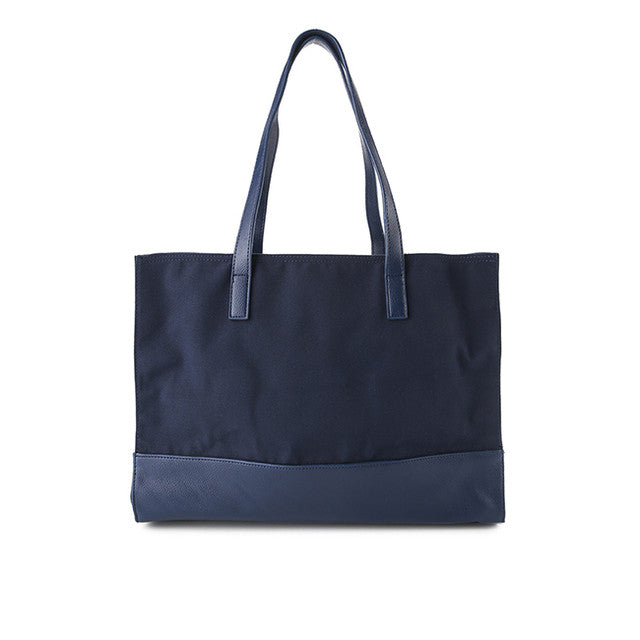 Anna Canvas Tote Bag L In Navy