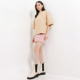 Hush Puppies Pakaian Wanita T Shirt Teagan Ts In Khaki
