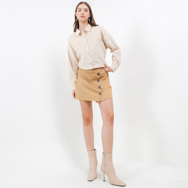 Hush Puppies Pakaian Wanita Shirt Anssi In Beige