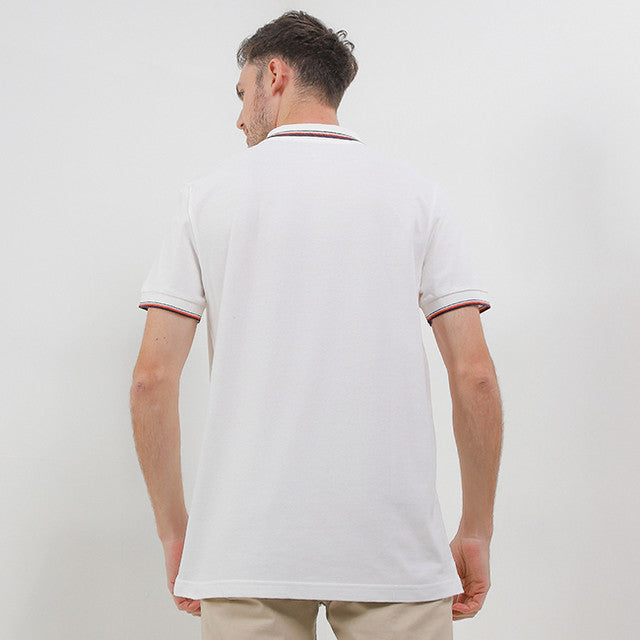 Hush Puppies Pakaian Pria Polo Bezima In White