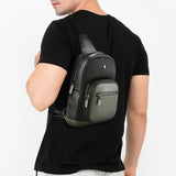Hush Puppies Tas Pria Waist Bag Matt Chest Bag In Khaki