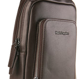 Hush Puppies Tas Pria Issac Chest Bag In Chocolate