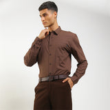 Hush Puppies Pakaian Pria Shirt Capitol In Brown