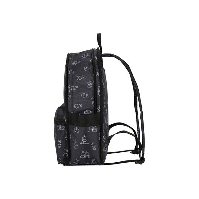 LeSportsac Tas Wanita Route Backpack In Miffy Black Stencil