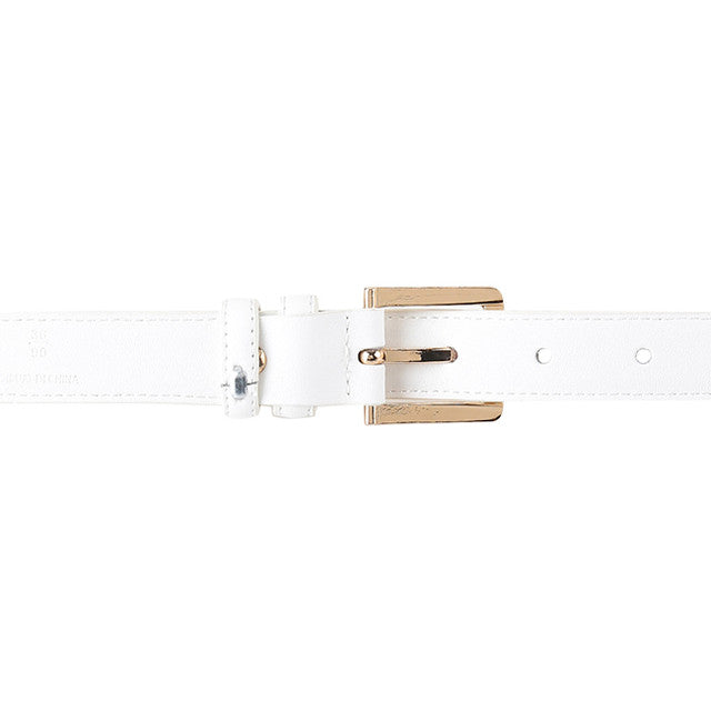 Amber Ladies Leather Pin In White