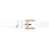 Amber Ladies Leather Pin In White
