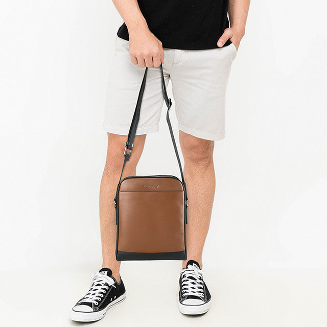 Hush Puppies Tas Pria Keddrick Sling Bag In Brown