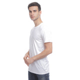 Hush Puppies Pakaian Neck Tee Pria  Classic Crew Neck Tee In  White