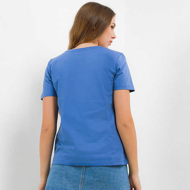 Hush Puppies Pakaian Wanita T Shirt Daidai In Blue