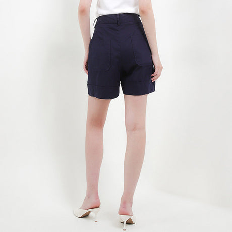 Hush Puppies Pakaian Wanita Short Pants Moguri In Navy