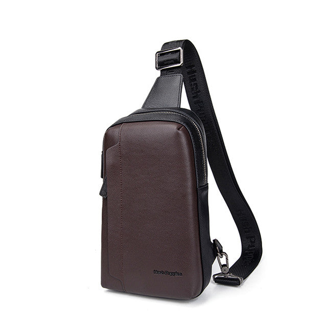 Hush Puppies Tas Pria Kim Chest Bag In Chocolate