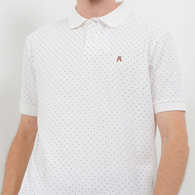 Hush Puppies Pakaian Pria Polo Bsc Buble In White