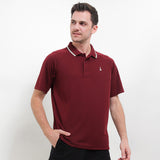 Hush Puppies Pakaian Pria Polo Kennedy In Maroon