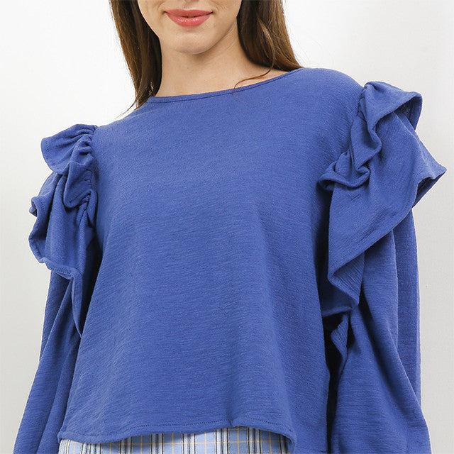 Hush Puppies Pakaian Wanita Blouse Dc Civia In Navy