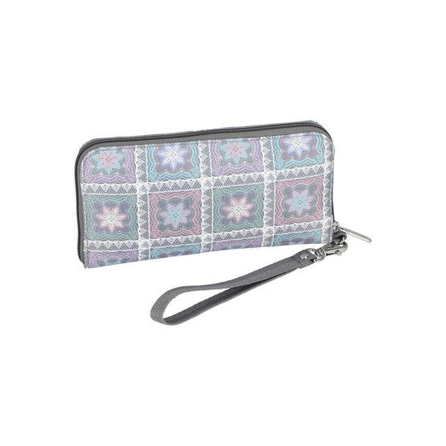 LeSportsac Aksesoris Wanita Tech Wallet Wristlet In Pastel Geometric Lace