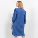 Hush Puppies Pakaian Wanita Dress Camaroon In Medium Blue