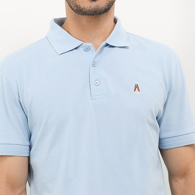 Hush Puppies Pakaian Pria Polo Farro 2 In Light Blue