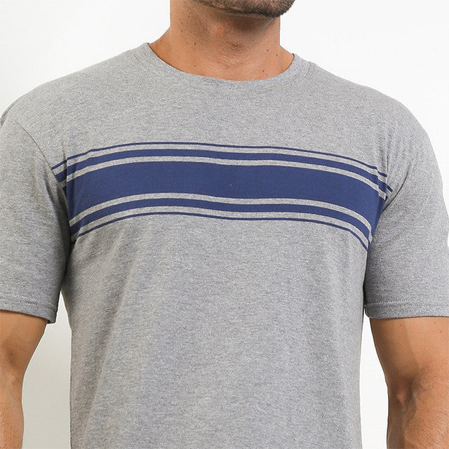 Obermain Pakaian Pria T Shirt Viola In Grey