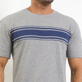 Obermain Pakaian Pria T Shirt Viola In Grey