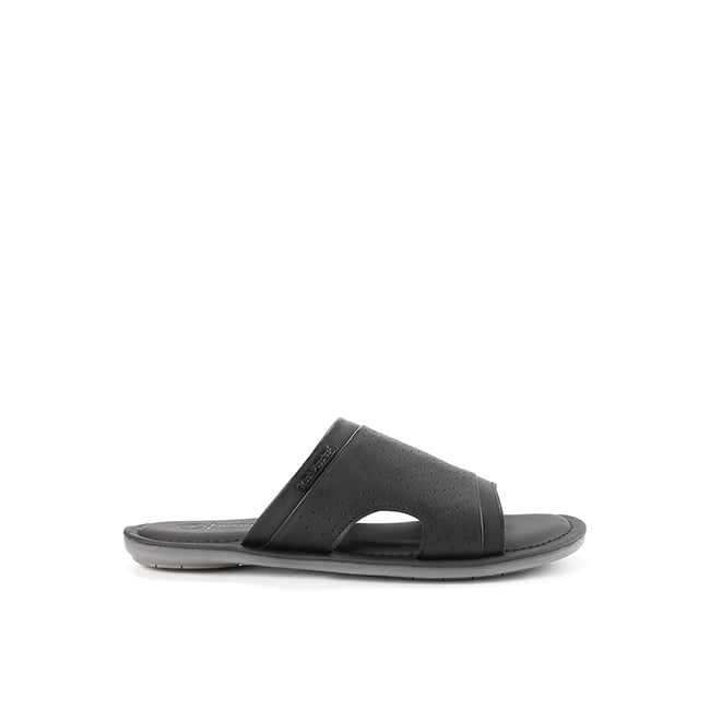 Hush Puppies Sandal Slide Pria Plainville Vi - Slide In Brown