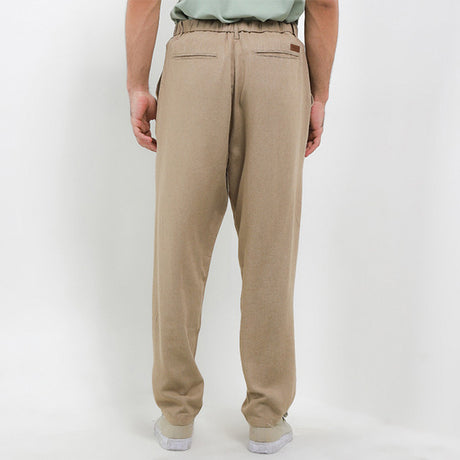 Hush Puppies Pakaian Pria Pants Linen Hemma In Khaki