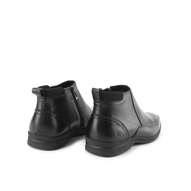 Hush Puppies Sepatu Pria Bono Claris Zip Boots In Black