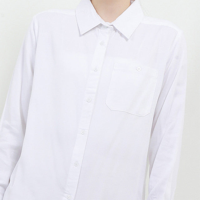 Hush Puppies Pakaian Wanita Shirt Workwear Aiki In White