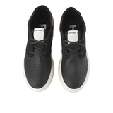 Hush Puppies Sepatu Pria Sneakers Rush Chukka In Bold Black Leather