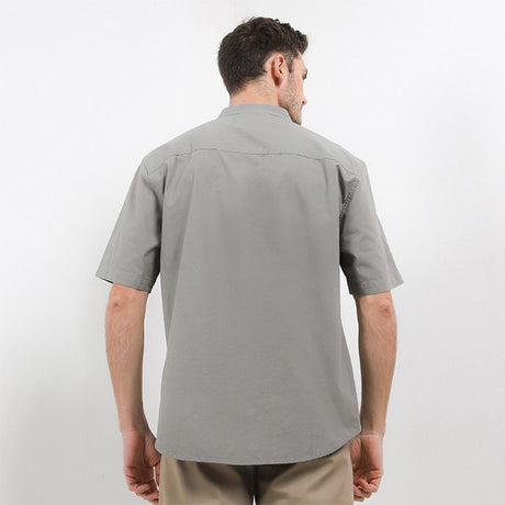 Obermain Pakaian Pria Shirt Barney In Light Gray