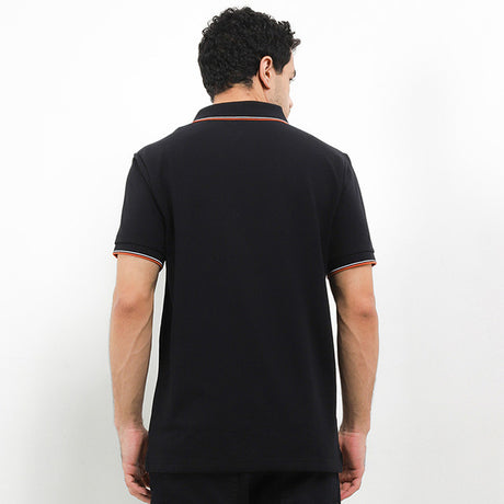 Hush Puppies Pakaian Pria Polo Cord 3 In Black