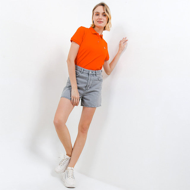 Hush Puppies Pakaian Wanita Polo Ardith 4 In Orange