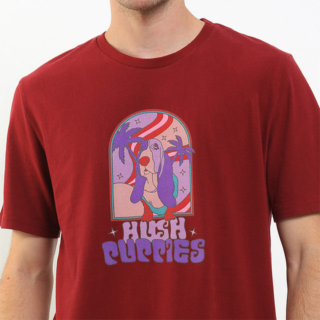 Hush Puppies Pakaian Pria T Shirt Gammal In Red