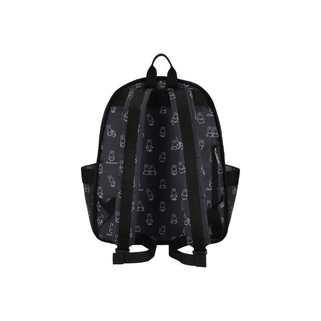 LeSportsac Tas Wanita Route Backpack In Miffy Black Stencil