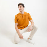 Hush Puppies Pakaian Pria Polo Limoges 3 In Mustard