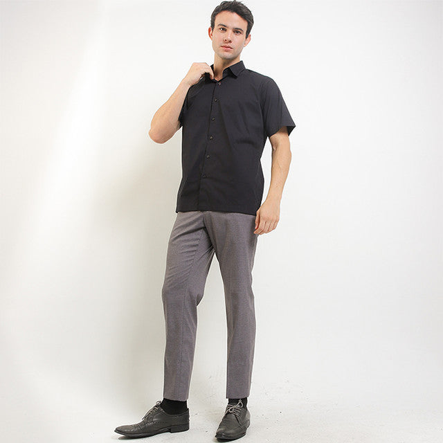 Hush Puppies Pakaian Pria Shirt Trento In Black