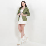Hush Puppies Pakaian Wanita Jackets Kaina In Olive