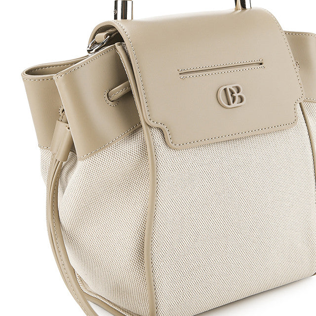 Camila Top Handle Bag In Beige