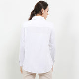 Hush Puppies Pakaian Wanita Shirt Workwear Aiki In White