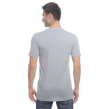 Hush Puppies Pakaian Neck Tee Pria  Classic V Neck Tee In Grey