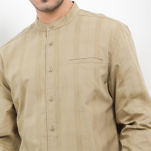 Hush Puppies Pakaian Pria Shirt Robiola In Khaki