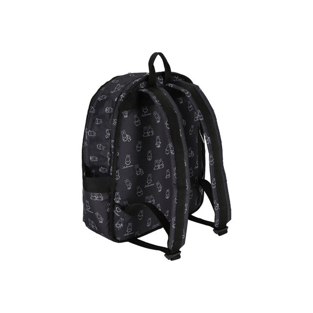 LeSportsac Tas Wanita Route Backpack In Miffy Black Stencil