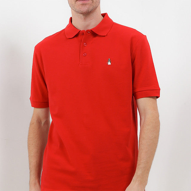 Hush Puppies Pakaian Pria Polo Bsc Tangelo In Red