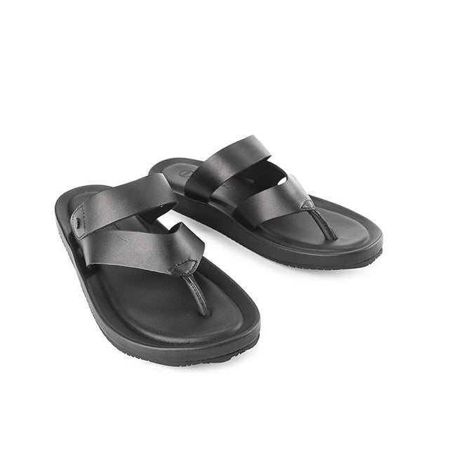 Hush Puppies Sandal Pria Cross Spear Axel Toepost In Black