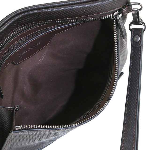 Hush Puppies Tas Pria Kenneth Clutch In Chocolate