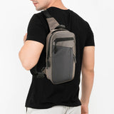 Obermain Tas Pria James 4 Chest Bag In Brown