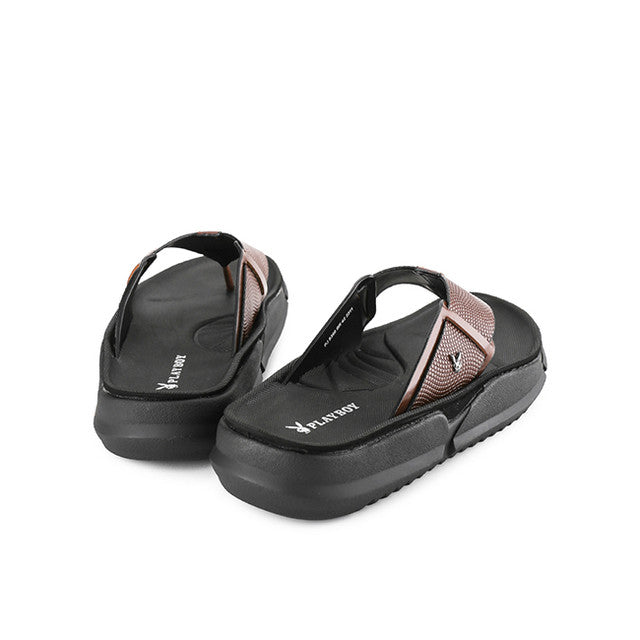 Playboy Sandal Pria Mandalika - Thong In Brown